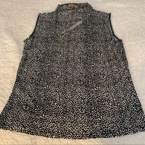 Coin 1804 Ladies Leopard Sleeveless Blouse